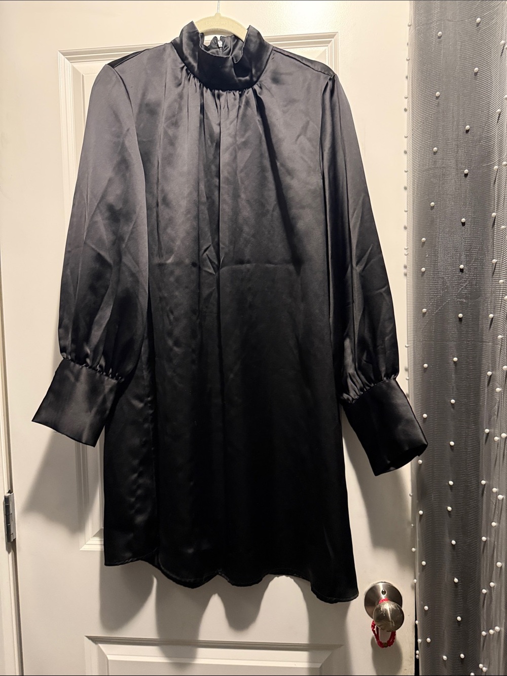 H&M Black High-Neck Mini Dress